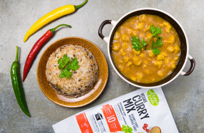 wegański blog test curry mix