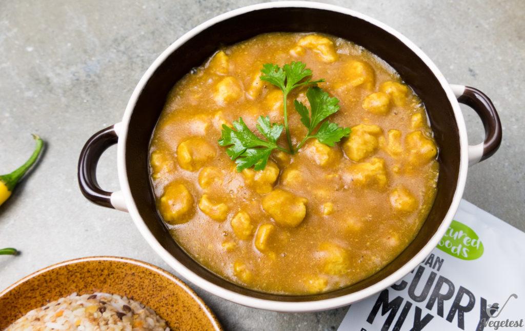 wegański blog test curry mix