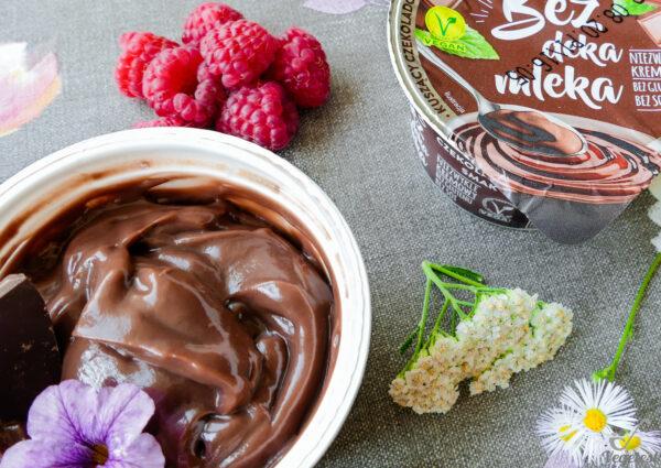 pudding czekoladowy bez deka mleka na wegańskim blogu